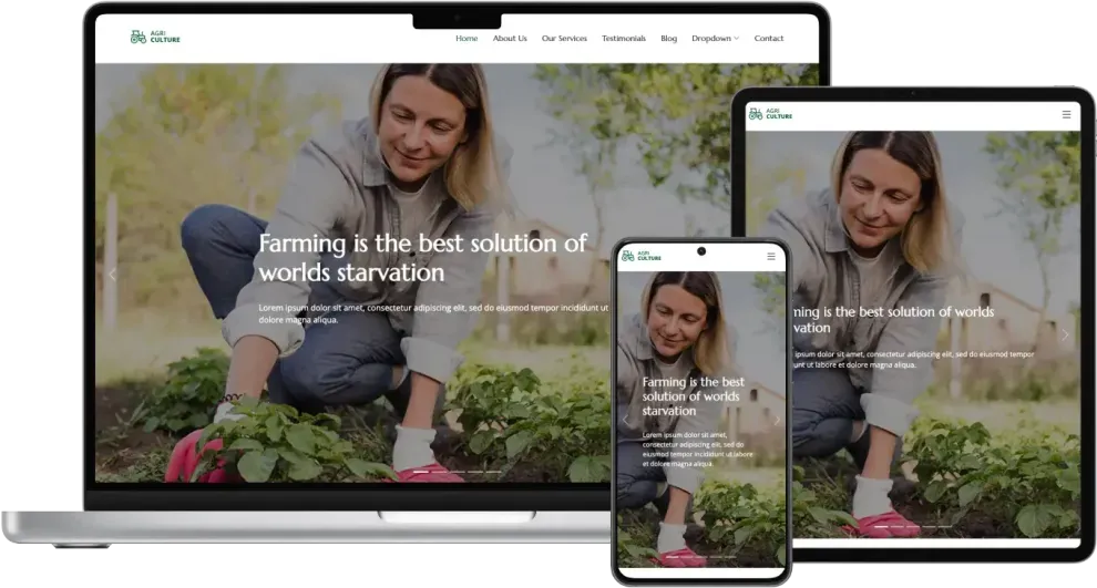 AgriCulture Bootstrap Website Template