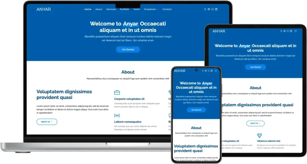 Anyar - Free Multipurpose One Page Bootstrap Template