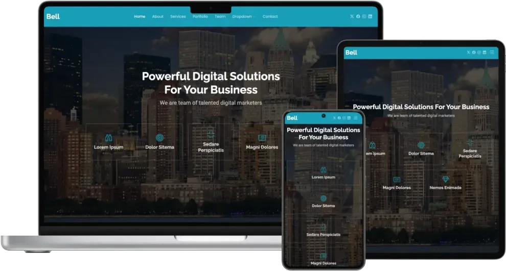 Bell - Free Multipurpose Bootstrap Template