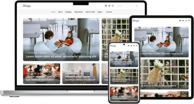 Blogy – Modern Bootstrap Blog Template