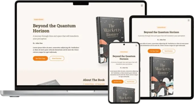 BookLanding – Bootstrap Book Landing Page Template