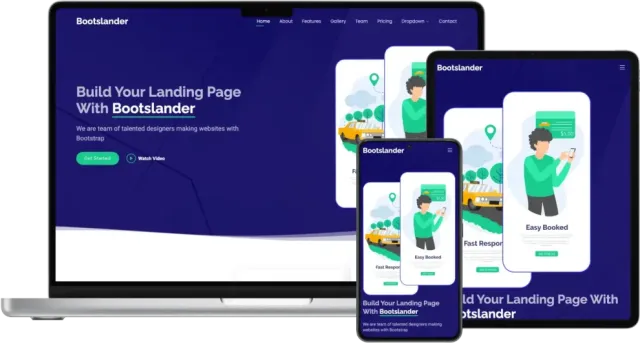 Bootslander - Bootstrap Landing Page Template