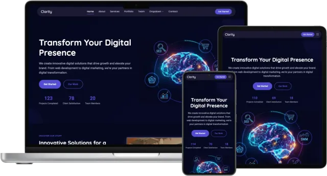 Clarity - Professional Agency Website Template