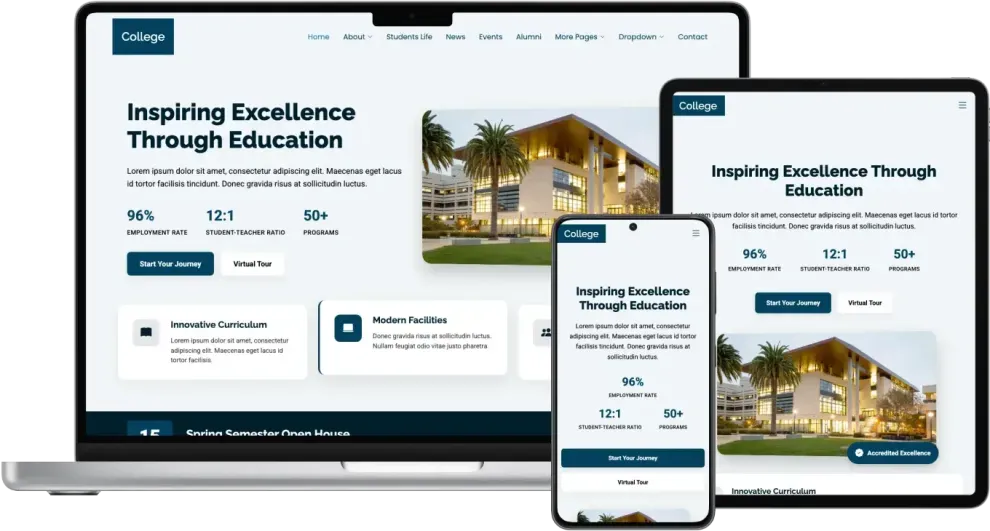 College – Bootstrap Education Template for Schools, Colleges & Universities