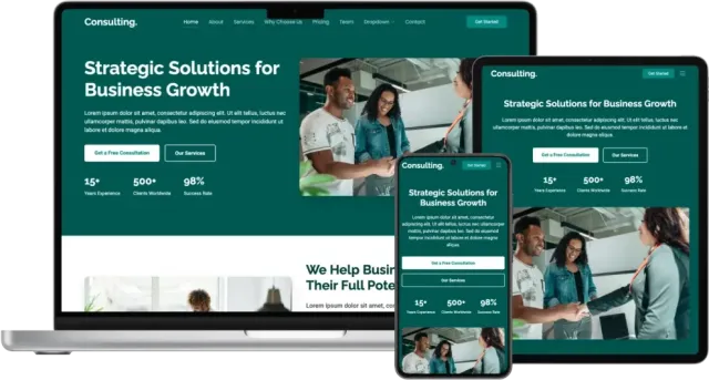 Consulting - Bootstrap Template for Business & Corporate Services