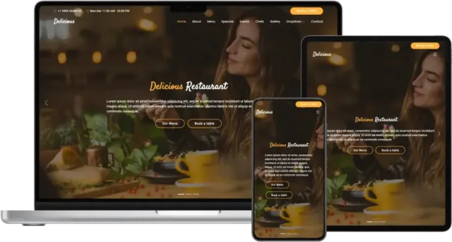 Delicious - Free Restaurant Bootstrap Template