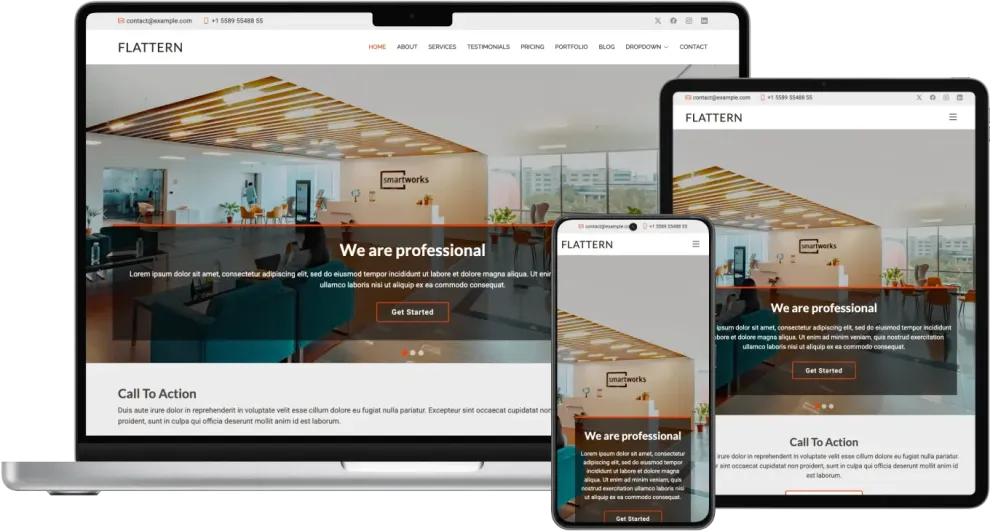 Flattern - Multipurpose Bootstrap Business Template