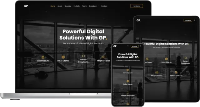 Gp - Free Multipurpose HTML Bootstrap Template