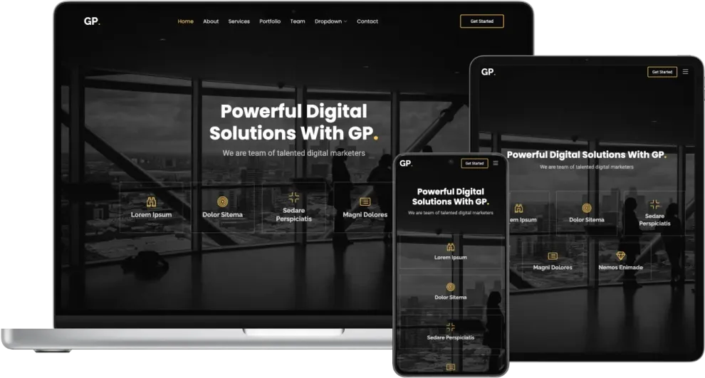 Gp - Free Multipurpose HTML Bootstrap Template