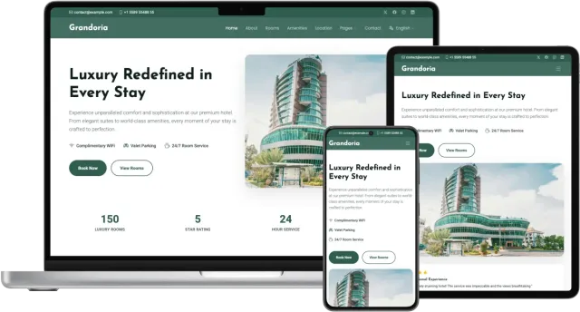 Grandoria - Luxury Hotel & Resort Website Template