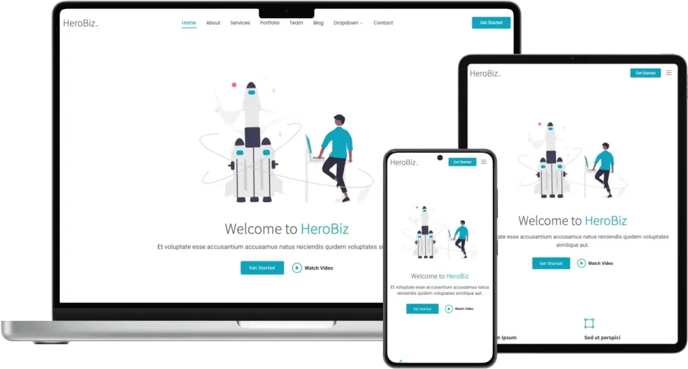 HeroBiz - Bootstrap Business Template