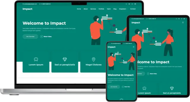 Impact - Bootstrap Business Website Template