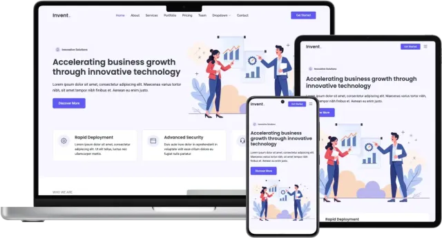 Invent – Business & Agency Bootstrap Template