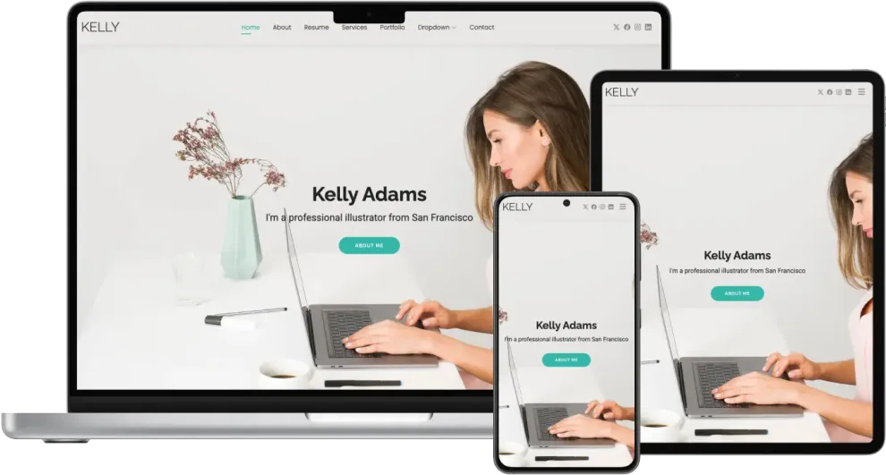 Kelly - Bootstrap CV Resume HTML Template