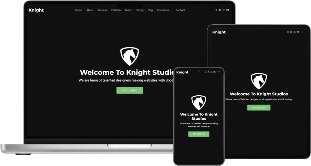 Knight - Free Creative Bootstrap Theme