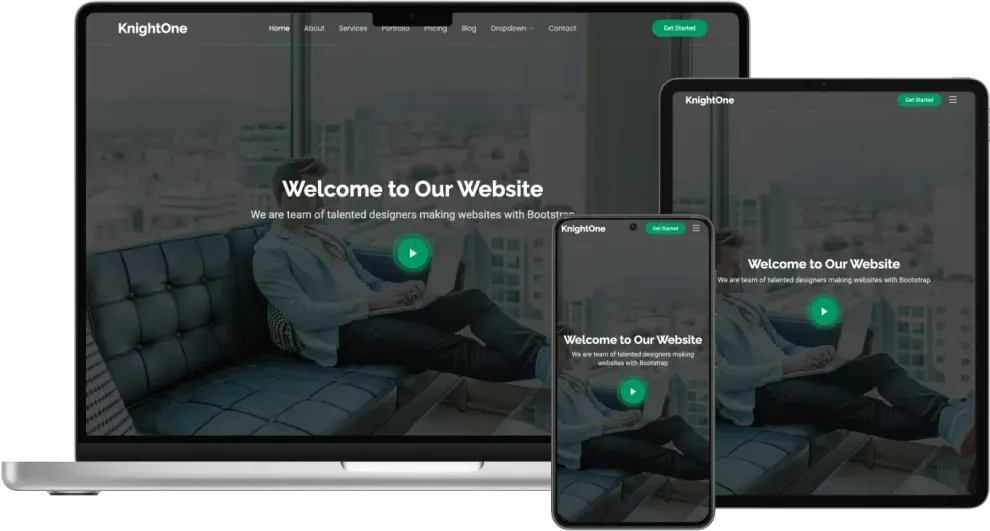 KnightOne - One Page Bootstrap Template