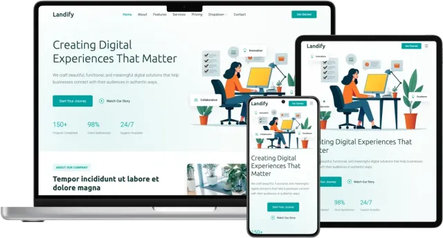 Landify - Bootstrap Landing Page Template for Businesses and Startups