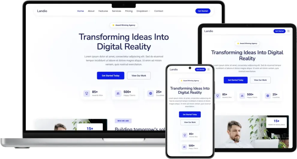 Landio - Landing Page Template for Effective Online Campaigns