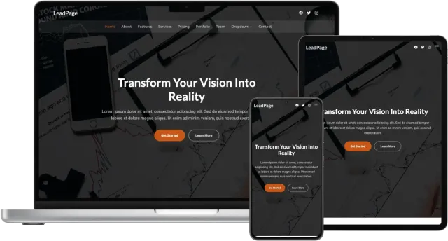 LeadPage - Versatile One-Page Bootstrap Landing Template