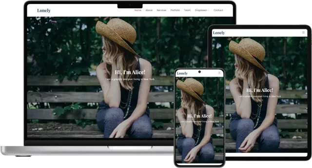 Lonely - Free HTML Bootstrap template
