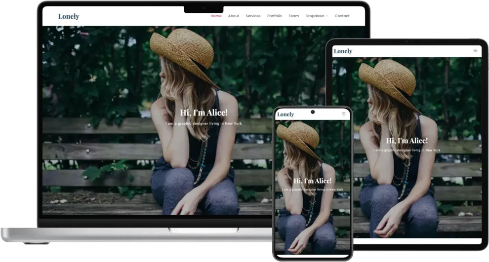Lonely - Free HTML Bootstrap template