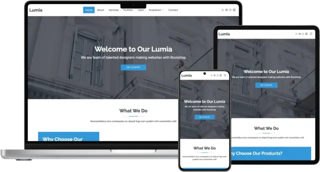 Lumia - Bootstrap Business Template 