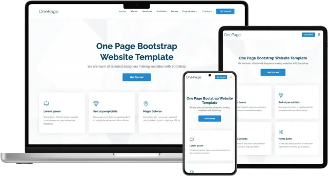 OnePage - Multipurpose Bootstrap One Page Template