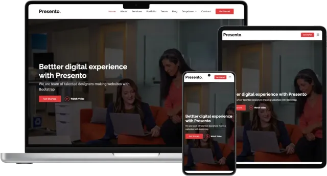 Presento - Bootstrap Corporate Template