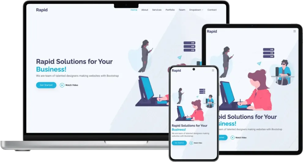 Rapid - Multipurpose Bootstrap Business Template