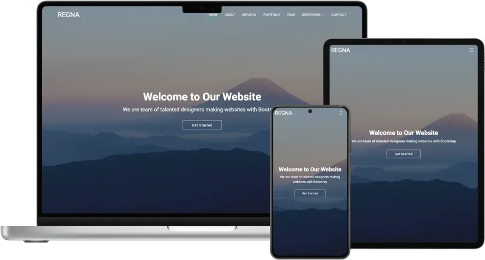Regna - Professional One-Page Business Template