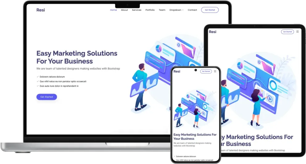 Resi - Bootstrap Landing Page Template