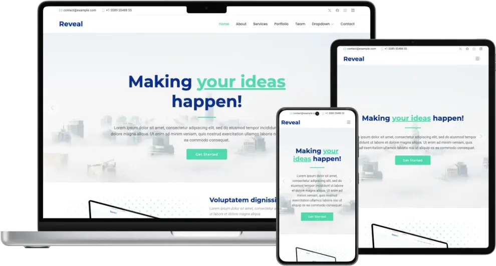 Reveal - Bootstrap Business Theme