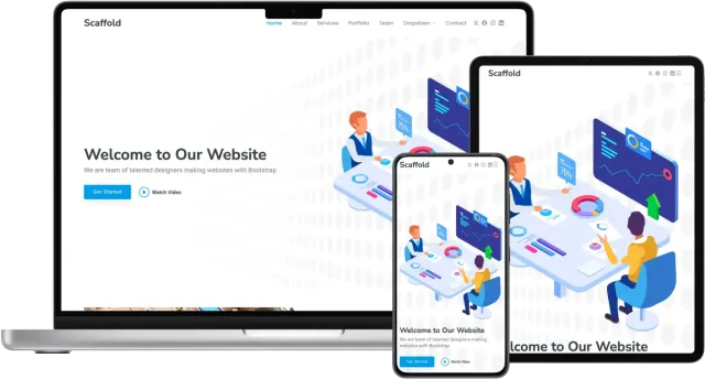 Scaffold - Clean Bootstrap Template