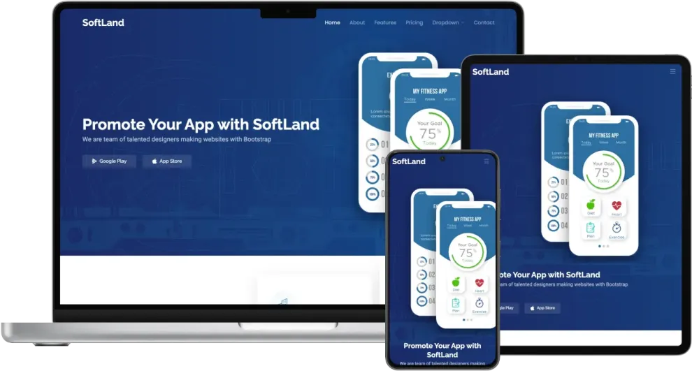 SoftLand - Bootstrap App Landing Page Template