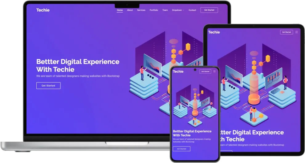Techie - Modern Bootstrap Startup Template