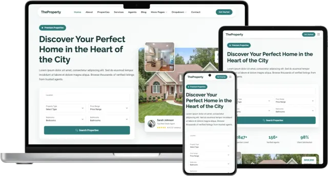 TheProperty - Modern Real Estate Bootstrap Website Template