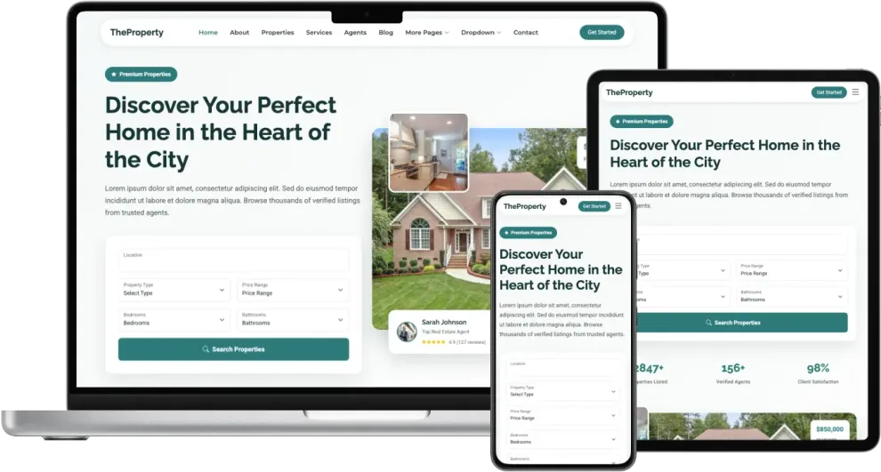 TheProperty - Modern Real Estate Bootstrap Website Template