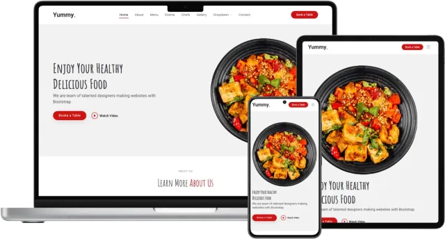 Yummy - Bootstrap Restaurant Website Template